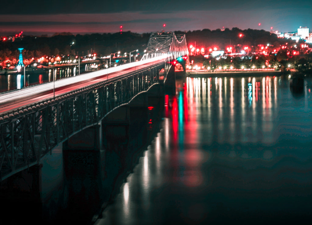 Night Time O'Neal Bridge, Florence , Alabama | Long Exposure