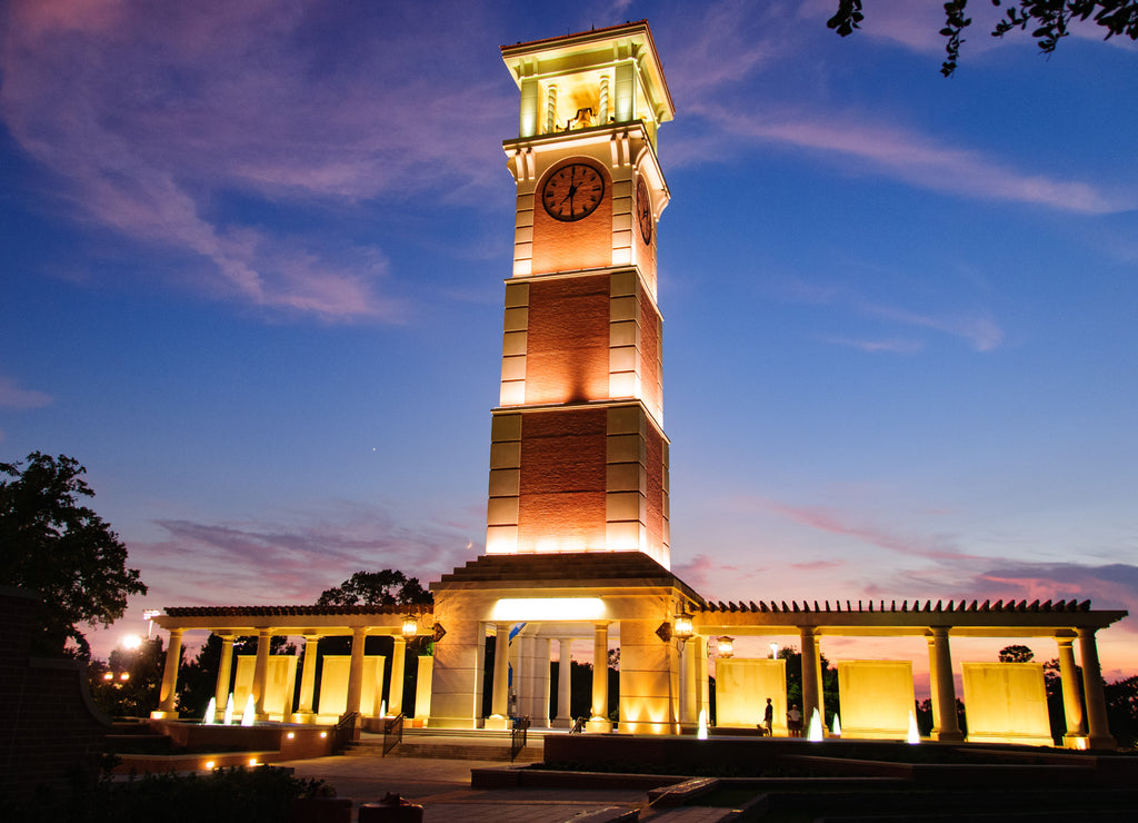 Moulton Tower, on the campus of the University of South Alabama