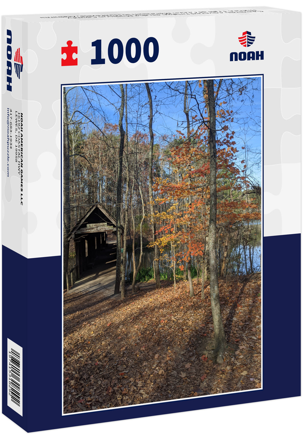 Cambron covered bridge on the Madison County Nature Trail of Green Mountain in Huntsville, Alabama