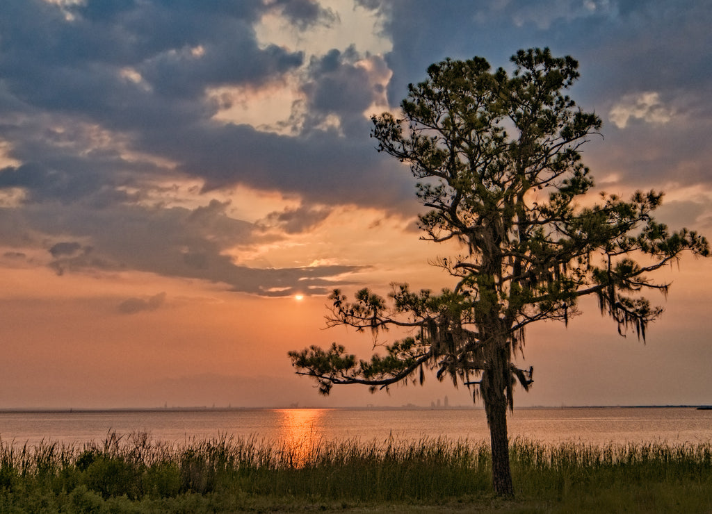 Sunset on Mobile Bay Alabama