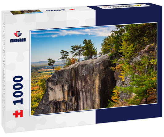 View of Cathedral Ledge at Echo Lake State Park, New Hampshire