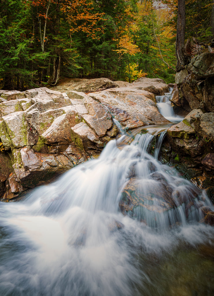 Waterfalls of New Hampshire in Fall Season