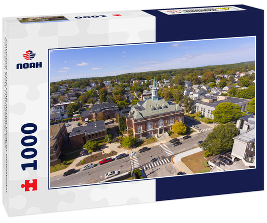 Concord City Hall aerial view in downtown Concord, New Hampshire, USA