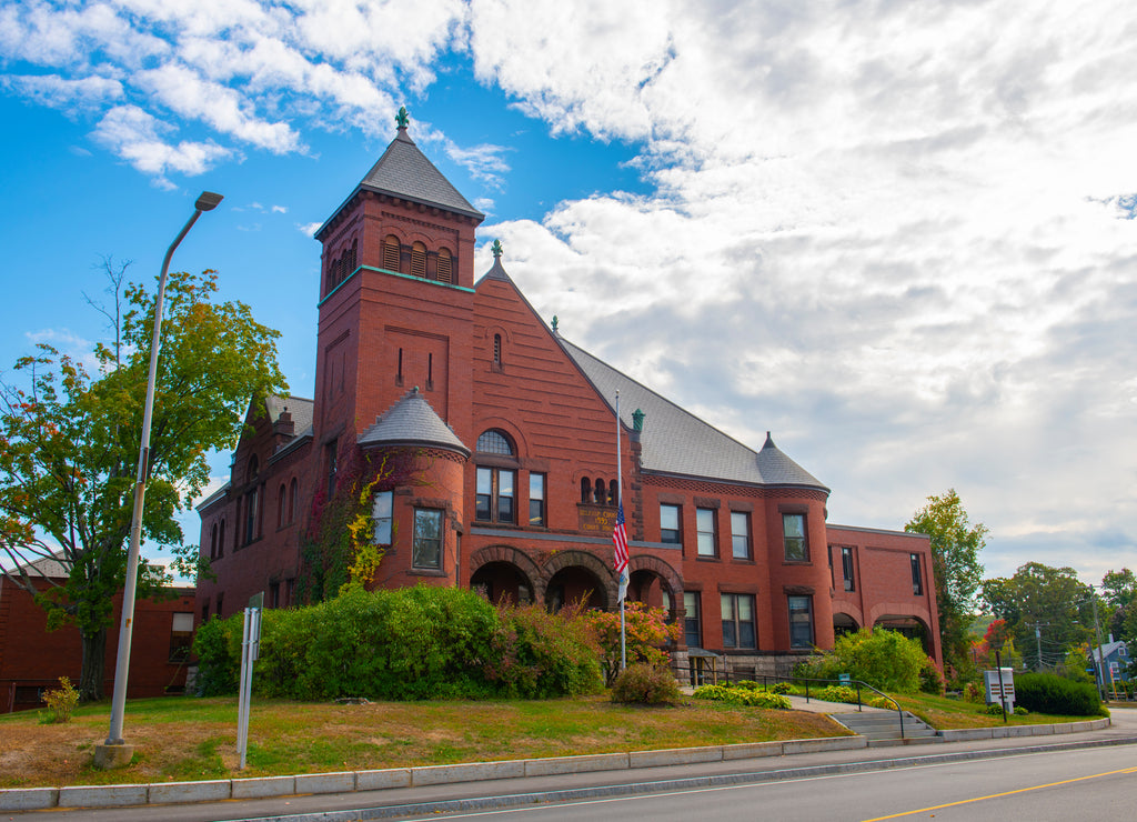 Belknap County Court House at 64 Court Street in downtown Laconia, New Hampshire, USA