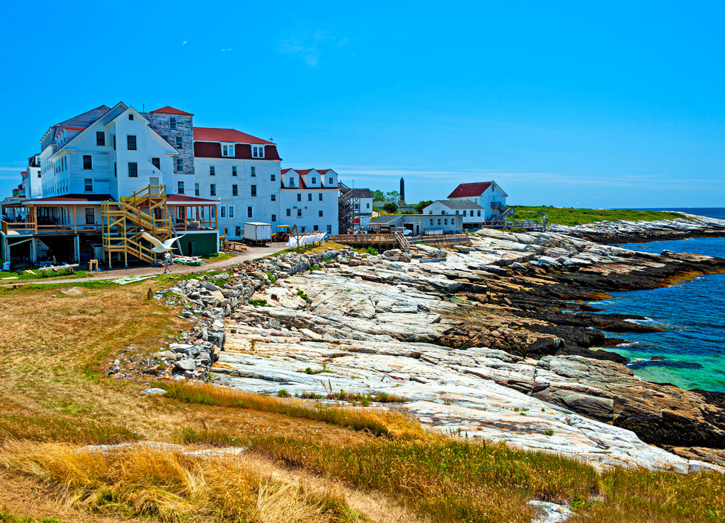 The Star Island, one of the Isles of Shoals, New Hampshire. Island was settled in the early of 17th century by fishermen