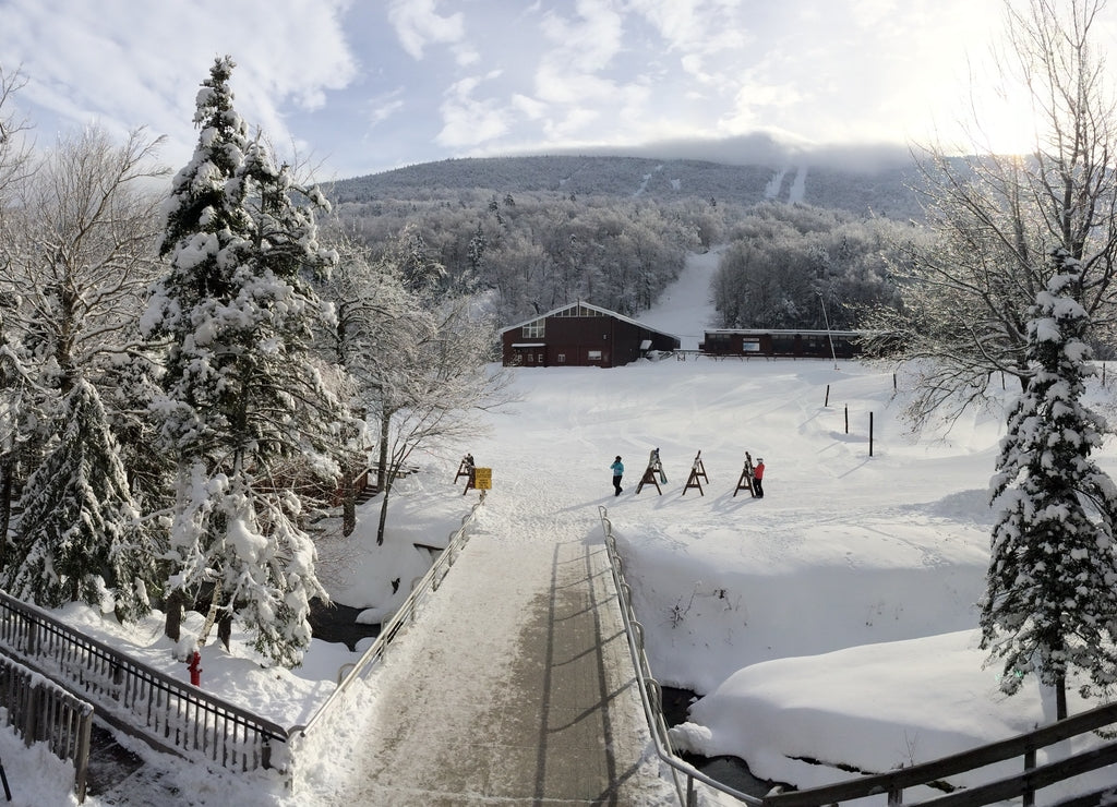 Ski lodge in New Hampshire, USA