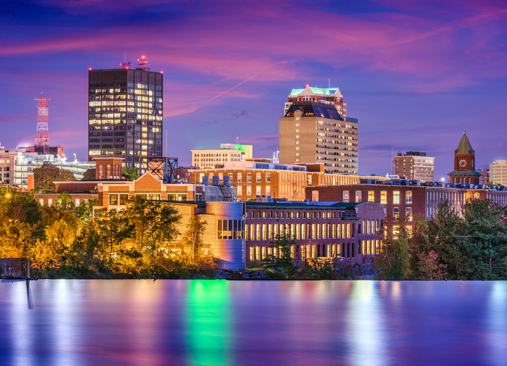 Manchester, New Hampshire, USA Skyline