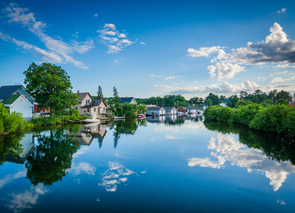 The Winnipesaukee River, in Laconia, New Hampshire