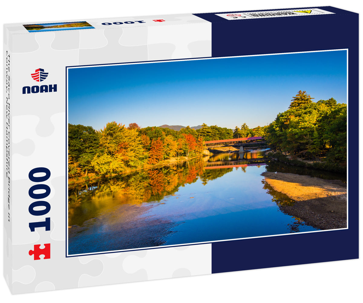 The Saco River Covered Bridge in Conway, New Hampshire