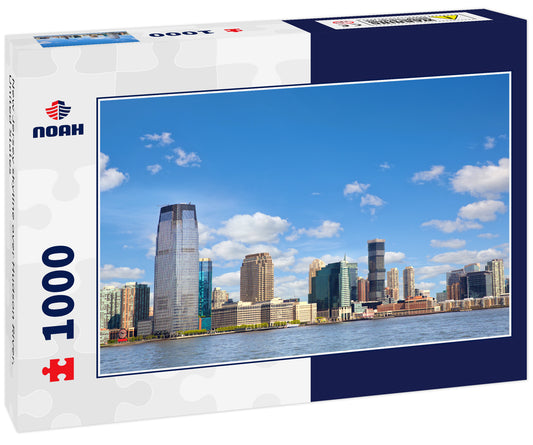 New Jersey skyline over Hudson River, United States