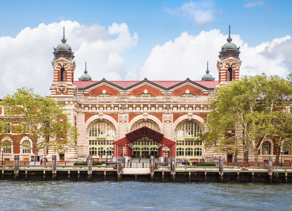 Exterior View of historic Ellis Island Immigrant Museum, New Jersey