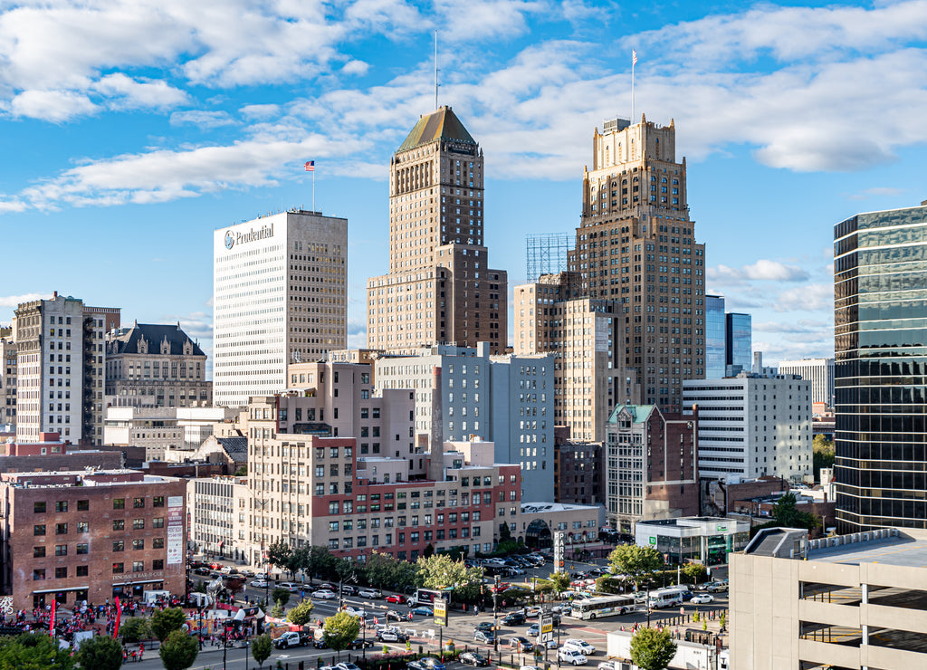 Downtown Skyline in Newark, New Jersey