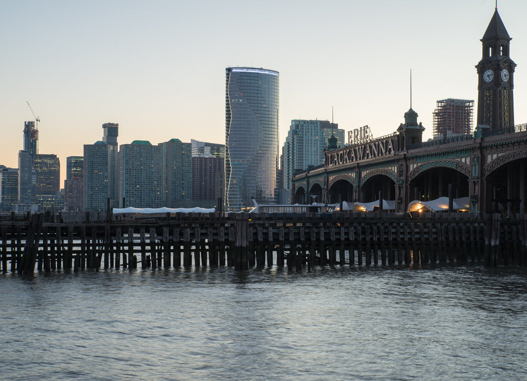 River View of of Hoboken Ferry Terminal, New Jersey