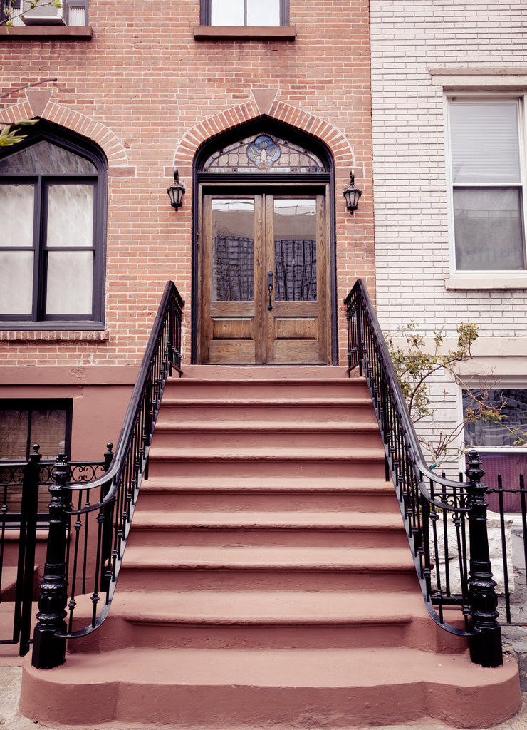 Brownstone Entrance in Hoboken, New Jersey