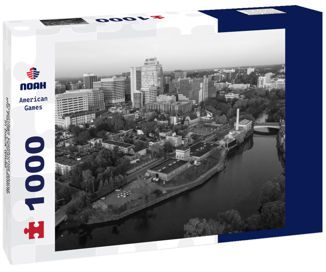 Noah Jigsaw Puzzle Encinitas California along the Pacific Ocean coastline in black white 1000 pieces