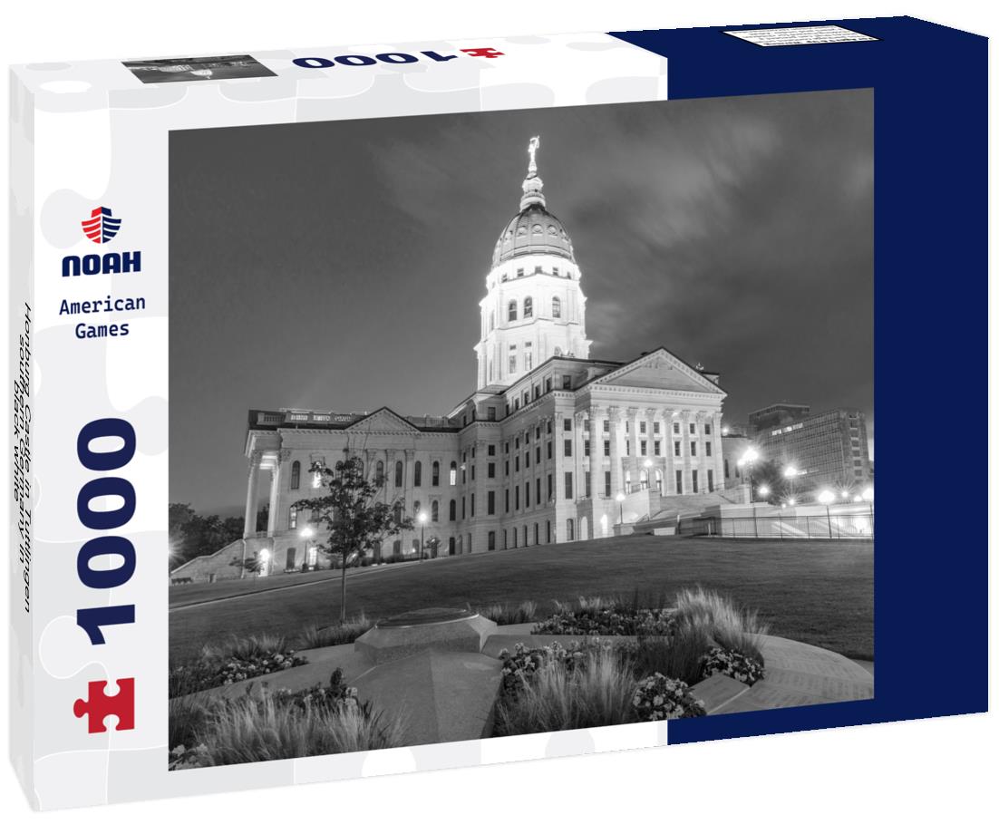 Noah Jigsaw Puzzle Honburg Castle in Tuttlingen, southern Germany in black white 1000 pieces