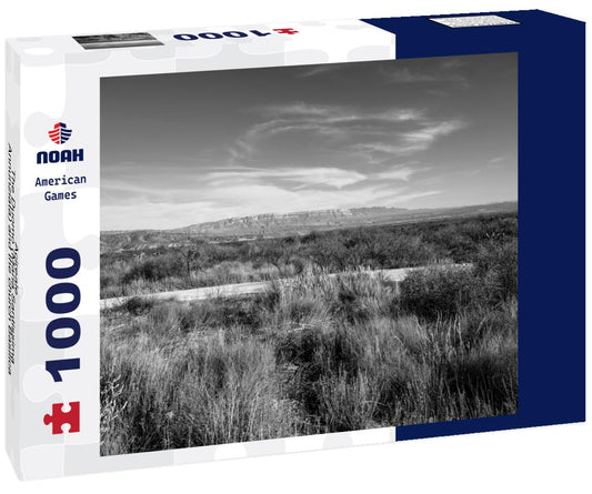 Noah Jigsaw Puzzle Acireale - The Duomo (Maria Santissima Annunziata) and the church Basilica dei Santi Pietro e Paolo in black white 1000 pieces