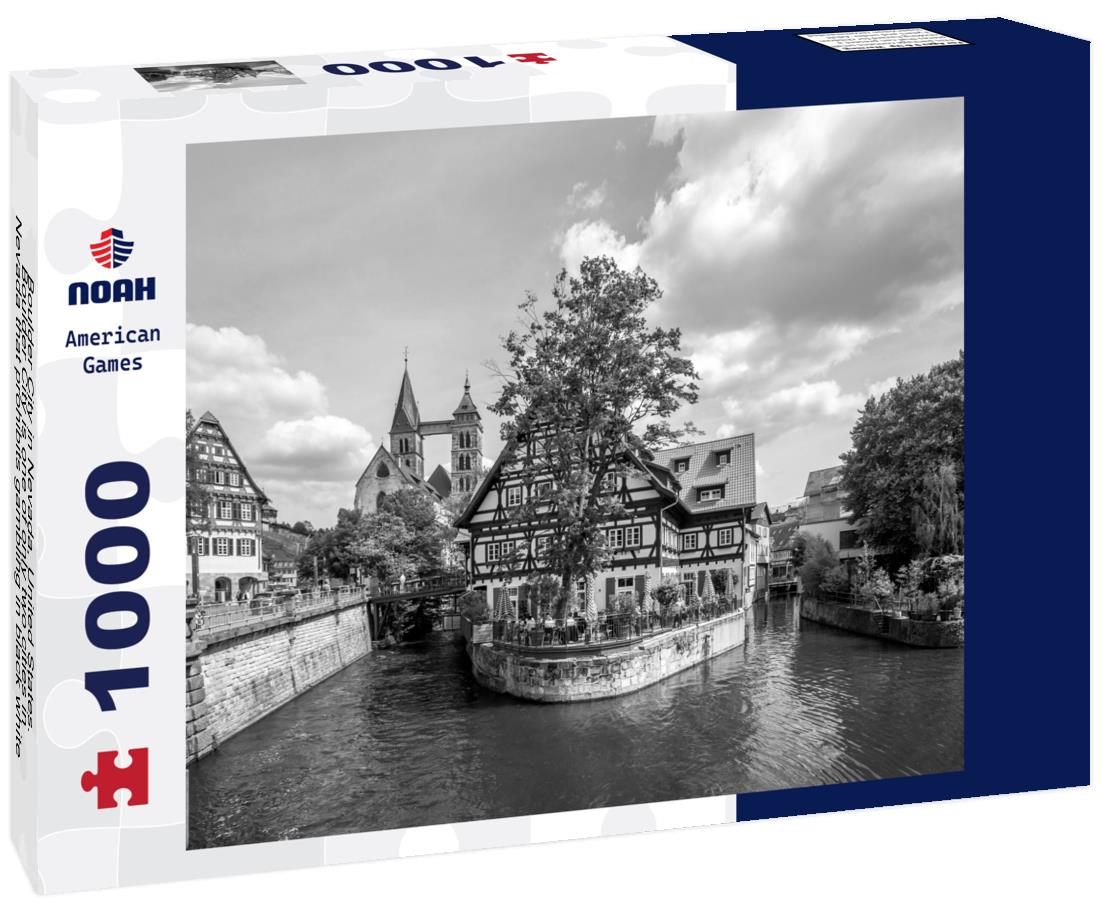 Noah Jigsaw Puzzle Boulder City in Nevada, United States. Boulder City is one of only two cities in Nevada that prohibits gambling in black white 1000 pieces