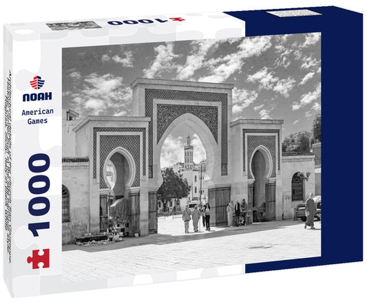 Noah Jigsaw Puzzle Architectural details of the church San Giuseppe. Historic center built in the late baroque style. Ragusa, Sicily, Italy in black white 1000 pieces