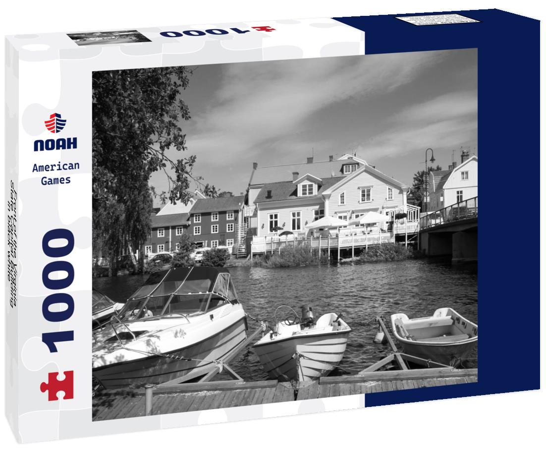 Noah Jigsaw Puzzle Front of the Virginia State Capital Building in black white 1000 pieces