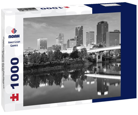 Noah Jigsaw Puzzle Boston cityscape from the Skywalk Observatory of the Prudential in black white 1000 pieces