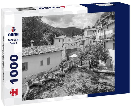 Noah Jigsaw Puzzle Montgomery Alabama Riverfront Park Skyline Aerial in black white 1000 pieces