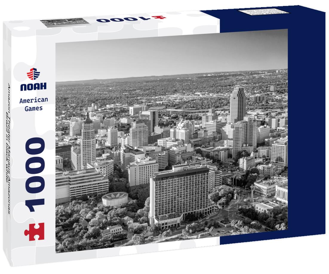 Noah Jigsaw Puzzle Amazon Theater Manaus Amazonas Brazil in black white 1000 pieces