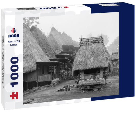 Noah Jigsaw Puzzle Langhe vineyards sunset panorama, Grinzane Cavour, Unesco site, Piedmont, northern Italy in black white 1000 pieces