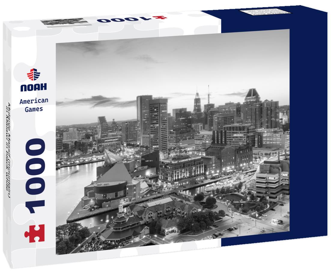 Noah Jigsaw Puzzle Mulanje Massif (mountain) in Malawi in black white 1000 pieces