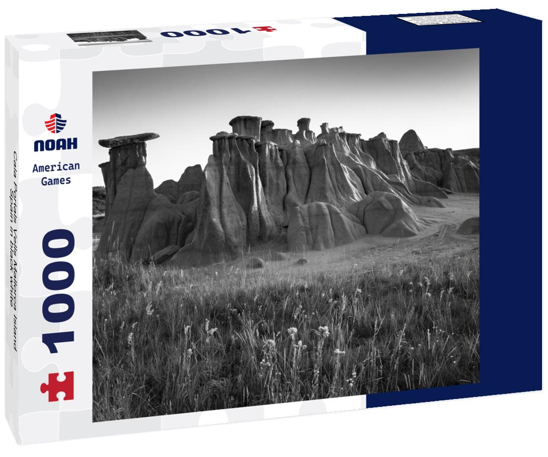 Noah Jigsaw Puzzle Cala Portals Vells Mallorca Island, Spain in black white 1000 pieces