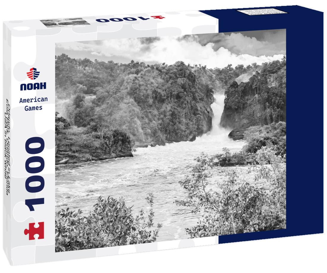 Noah Jigsaw Puzzle Orlando. Located in Lake Eola Park, Orlando, Florida, USA in black white 1000 pieces