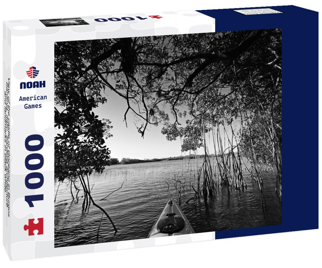 Noah Jigsaw Puzzle View of the castle of Goceano in Burgos, Sardinia, italic. Sardinia architecture and landmarks in black white 1000 pieces