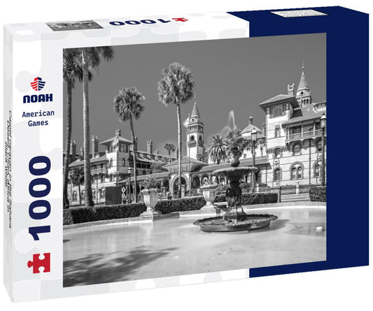 Noah Jigsaw Puzzle Camel caravan in the Sahara Desert, Chad, Africa in black white 1000 pieces