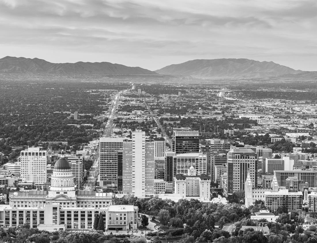 Noah Jigsaw Puzzle Aerial view of the medieval Gruyere Castle, Canton Fribourg, Switzerland in black white 1000 pieces