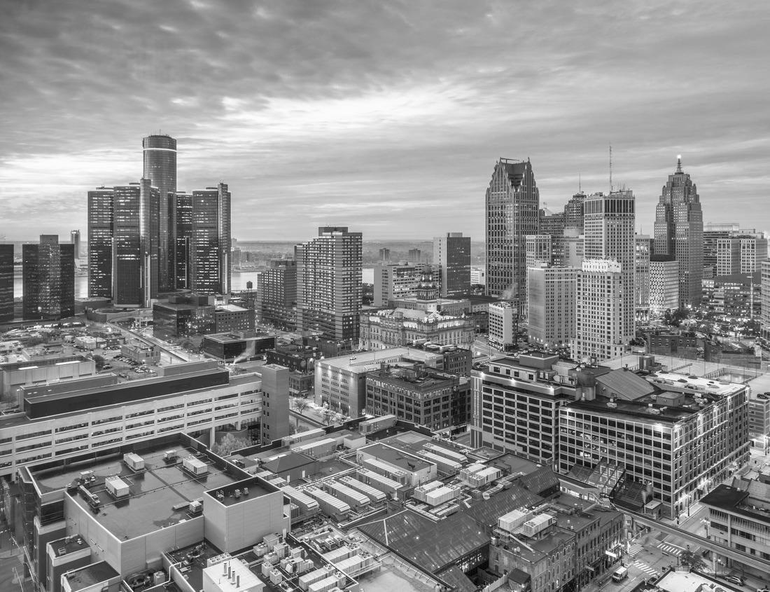 Noah Jigsaw Puzzle Casablanca, Morocco industrial shipping port at dawn in black white 1000 pieces