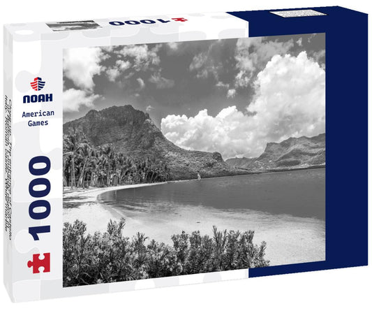 Noah Jigsaw Puzzle Close-up. The entrance of Castello of Brescia, Lombardy region in Italy. Roman castle. White marble in black white 1000 pieces