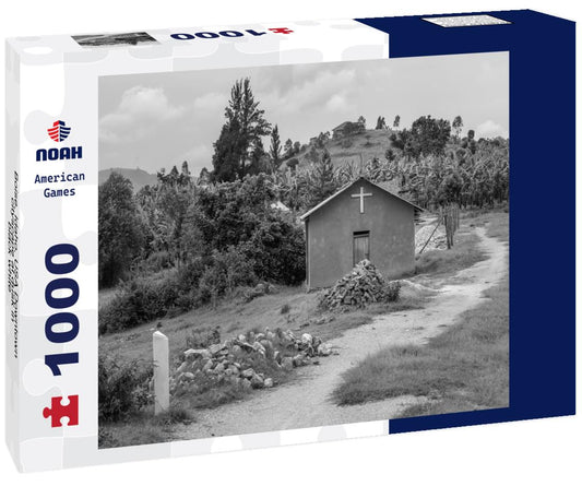 Noah Jigsaw Puzzle Boise, Idaho, USA Downtown cityscape at dusk in black white 1000 pieces