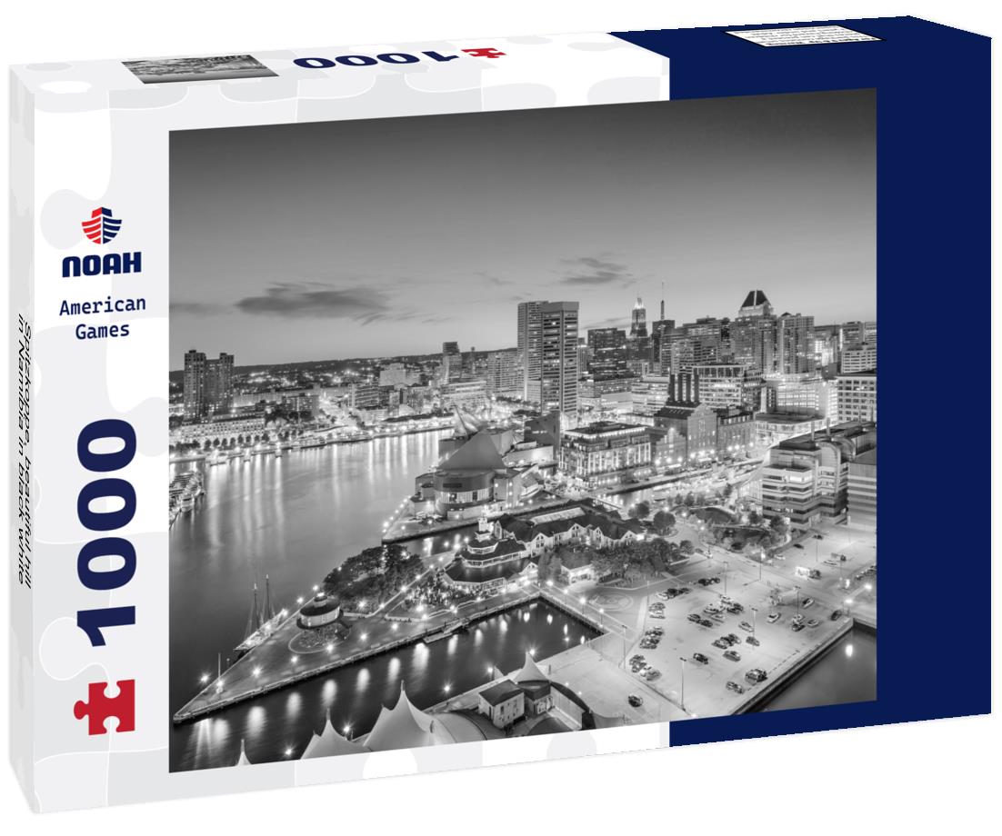 Noah Jigsaw Puzzle Spitzkoppe, beautiful hill in Namibia in black white 1000 pieces