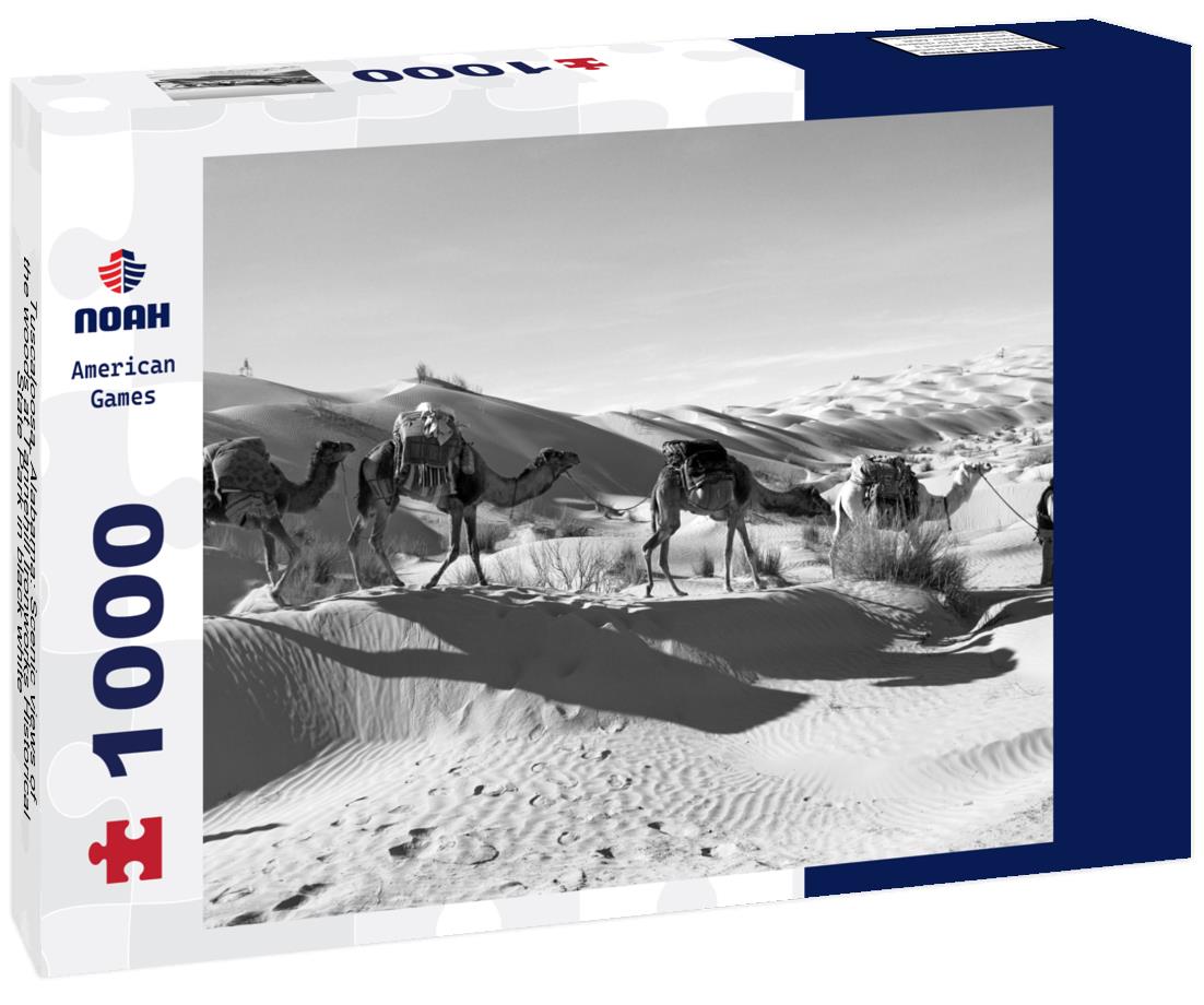 Noah Jigsaw Puzzle Tuscaloosa, Alabama: Scenic views of the woods at Tannehill Ironworks Historical State Park in black white 1000 pieces