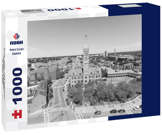 Noah Jigsaw Puzzle Boise, Idaho, USA downtown cityscape at twilight in black white 1000 pieces