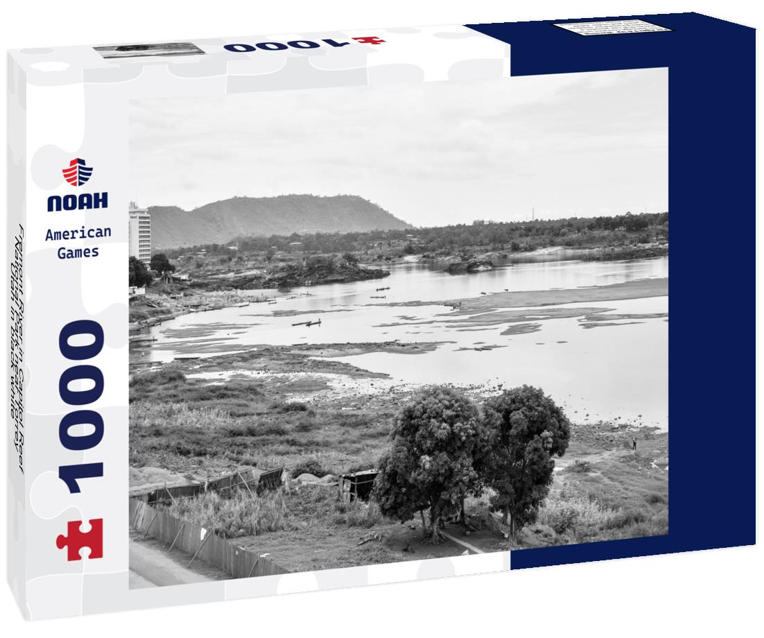 Noah Jigsaw Puzzle Fremont River in Capitol Reef National Park near Torrey, Utah in black white 1000 pieces