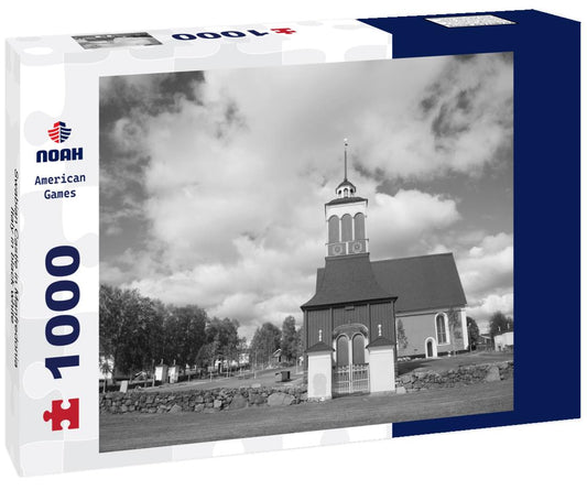 Noah Jigsaw Puzzle Swabian Castle in Manfredonia, Italy in black white 1000 pieces