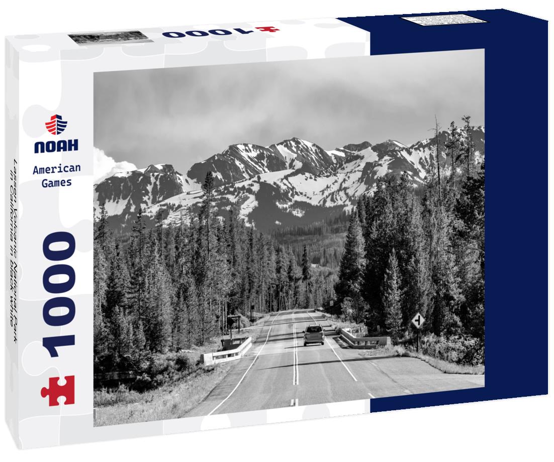 Noah Jigsaw Puzzle Lassen Volcanic National Park in California in black white 1000 pieces