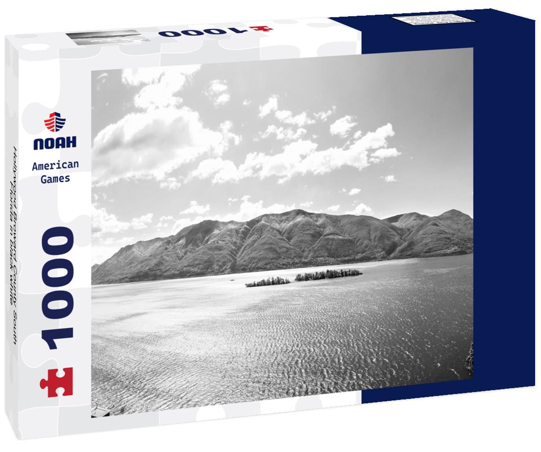 Noah Jigsaw Puzzle Hollywood Broward County South Florida in black white 1000 pieces