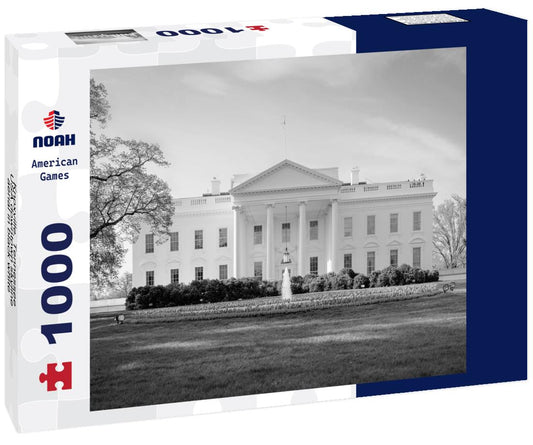 Noah Jigsaw Puzzle Knoxville, Tennessee, USA downtown skyline aerial in black white 1000 pieces