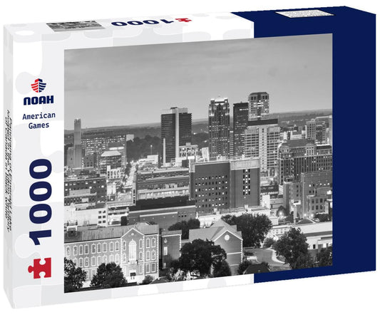 Noah Jigsaw Puzzle Downtown Birmingham, Alabama, USA skyline at sunset. in black white 1000 pieces