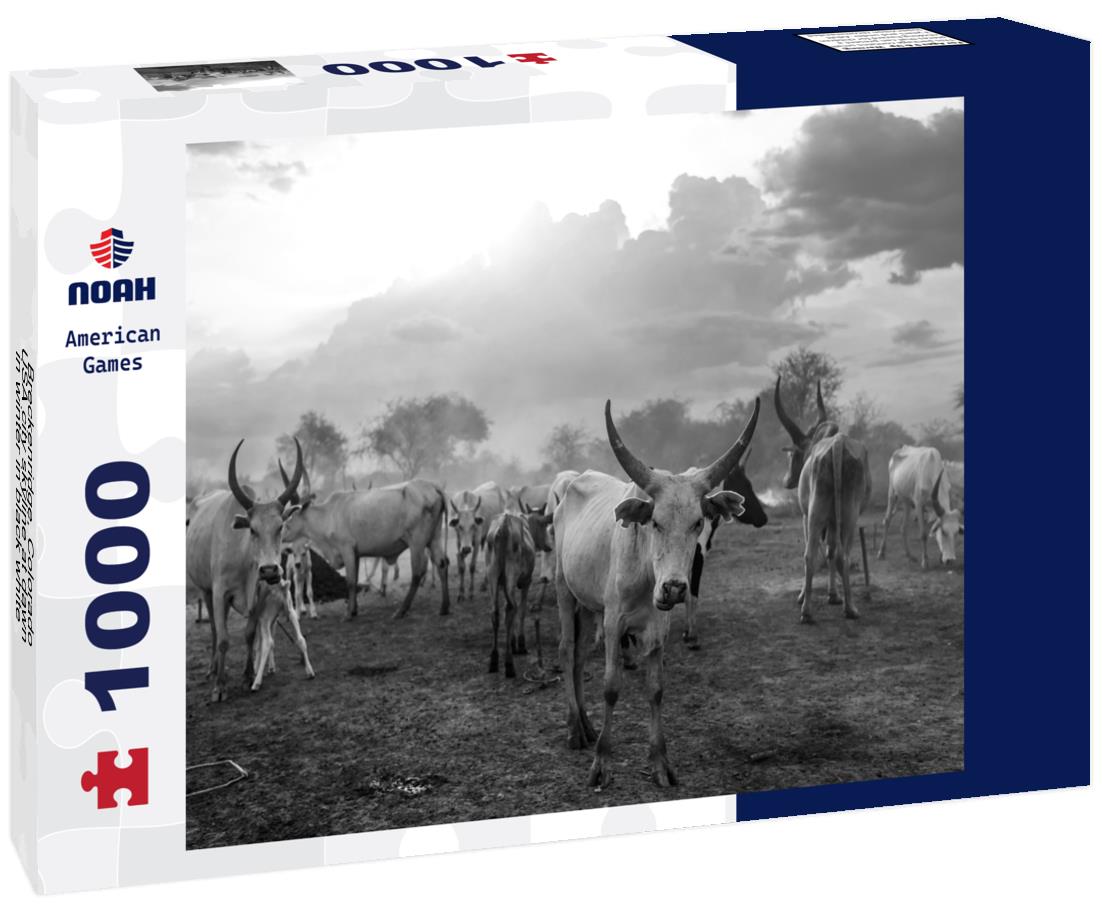 Noah Jigsaw Puzzle Breckenridge, Colorado, USA city skyline at dawn in winter in black white 1000 pieces