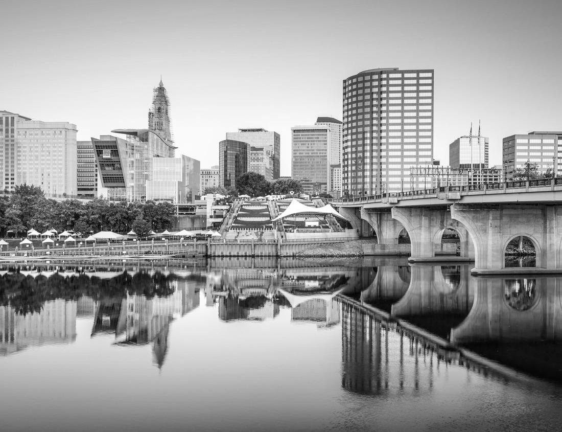 Noah Jigsaw Puzzle A bridge in Red Deer, Alberta in black white 1000 pieces