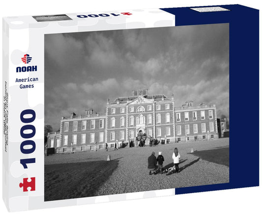 Noah Jigsaw Puzzle Wimpole Hall in Cambridgeshire, England. in black white 1000 pieces