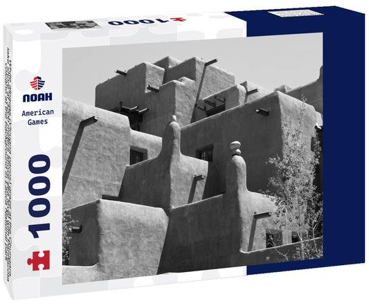 Noah Jigsaw Puzzle Loretto Inn in Santa Fe, New Mexico, USA. in black white 1000 pieces